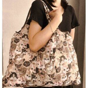 Cats Shopping Bag Tote Large Reusable